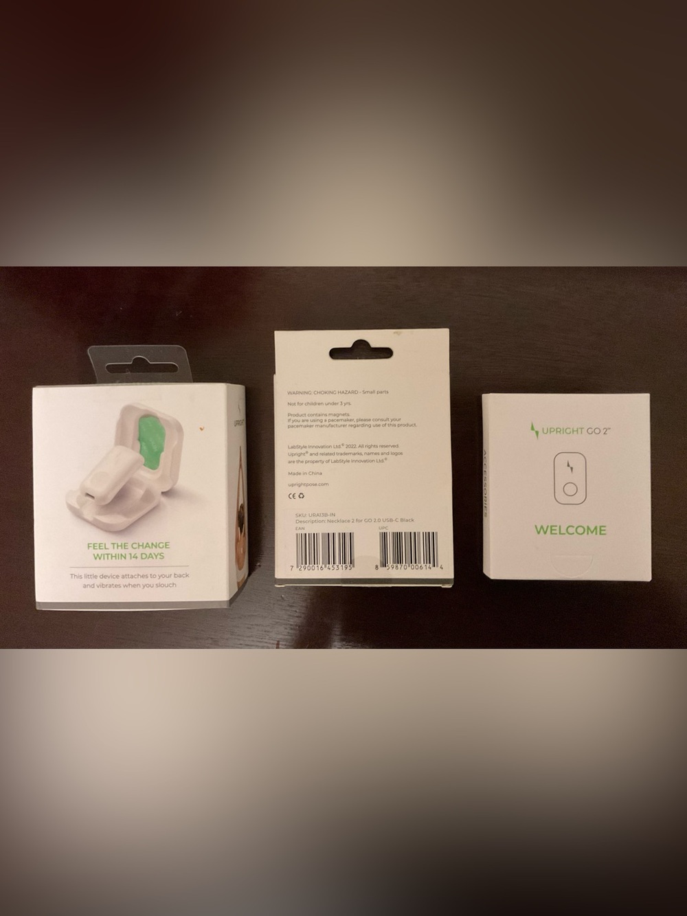 Upright GO 2 Posture Trainer with Black Necklace - New - Picture 3 of 4